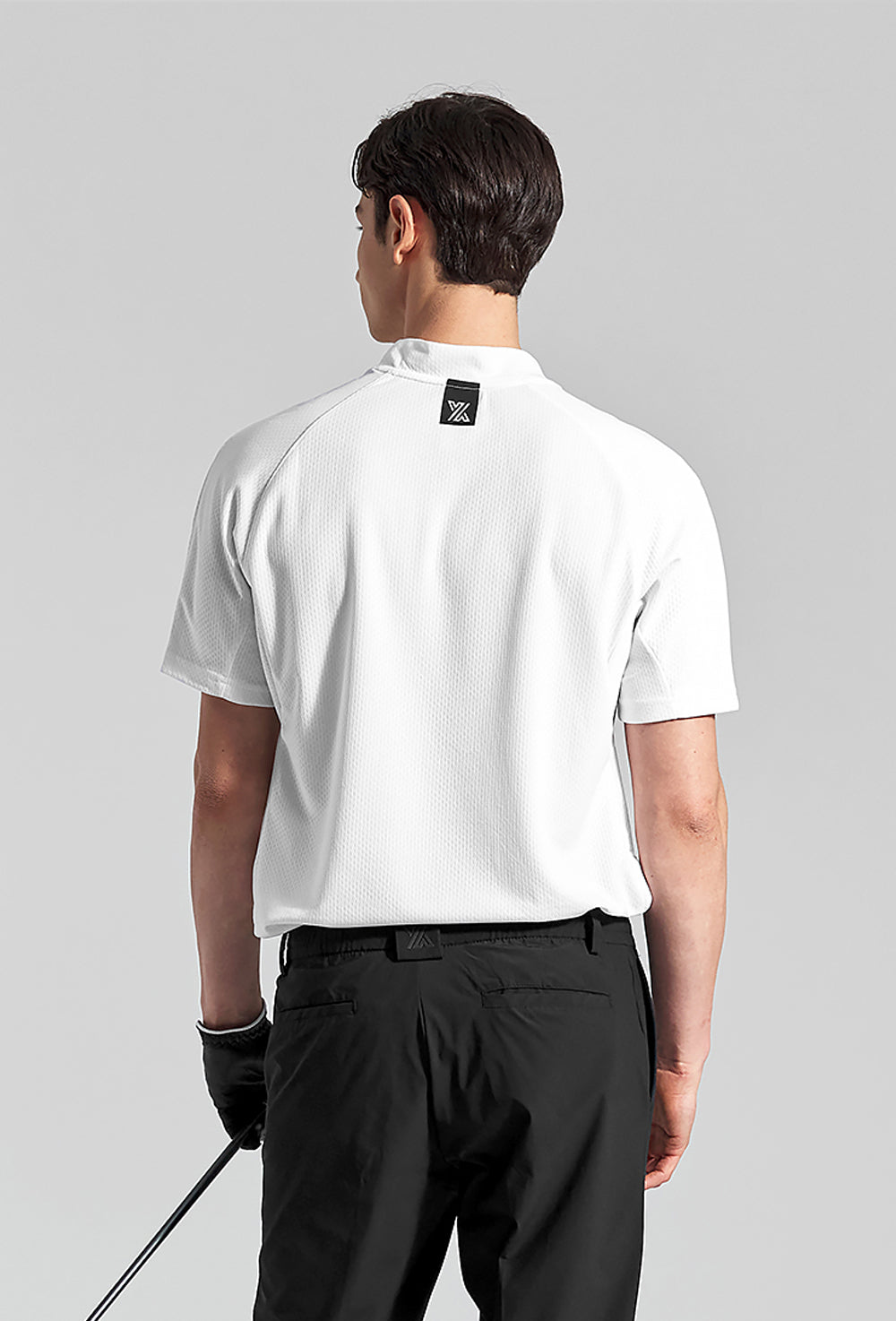 Mock Neck Technical Short Sleeve - Pro White