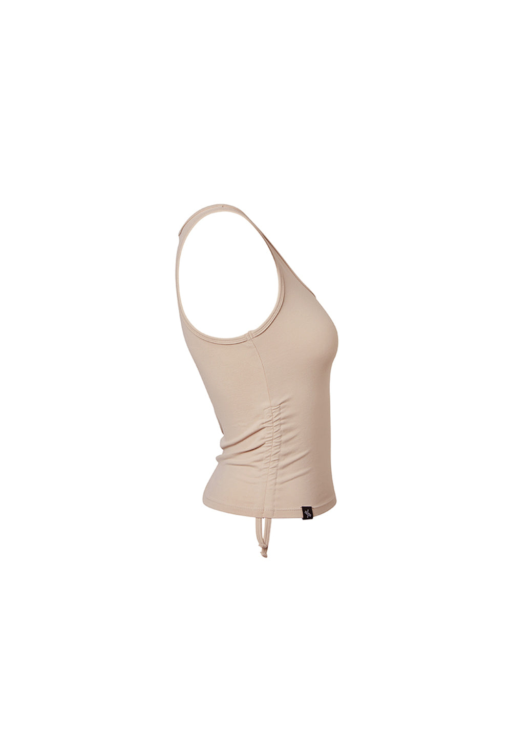 Side Shirring Sleeveless - Doeskin Beige