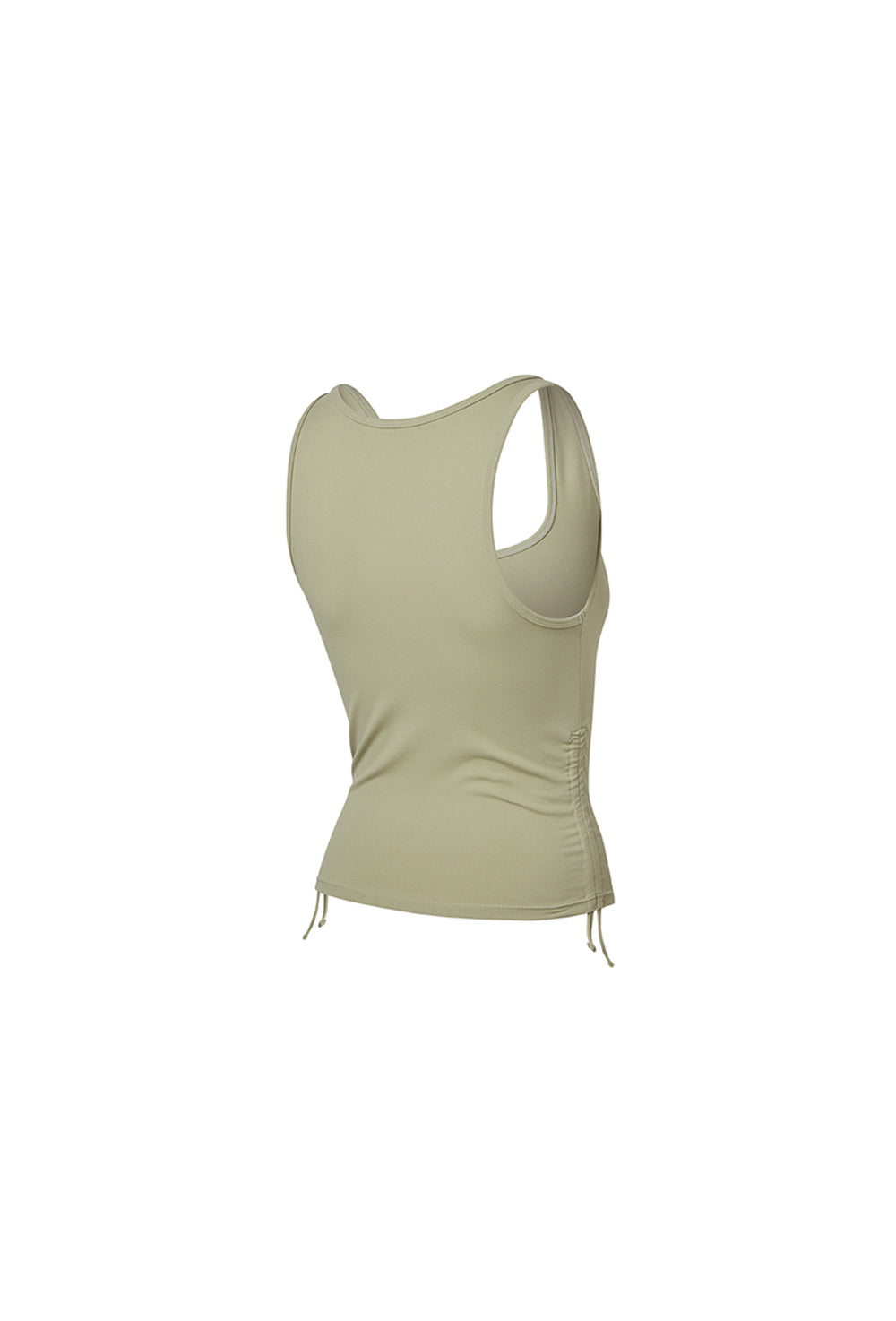 Side Shirring Sleeveless - Sage Moss