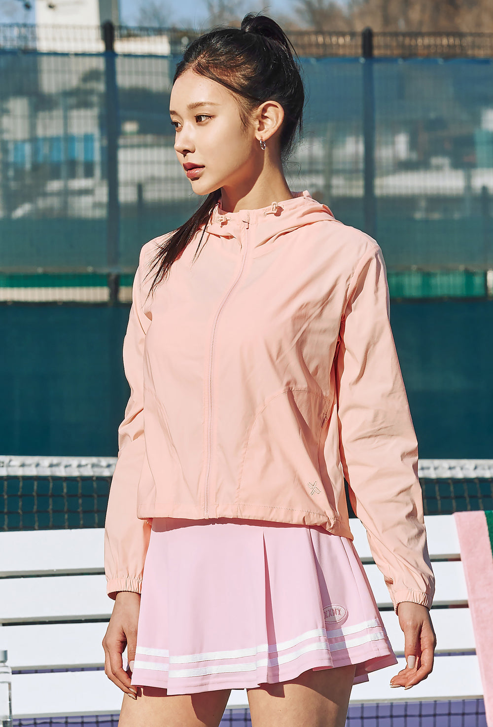 Cooling Light Hood Windbreaker - Peach Fuzz