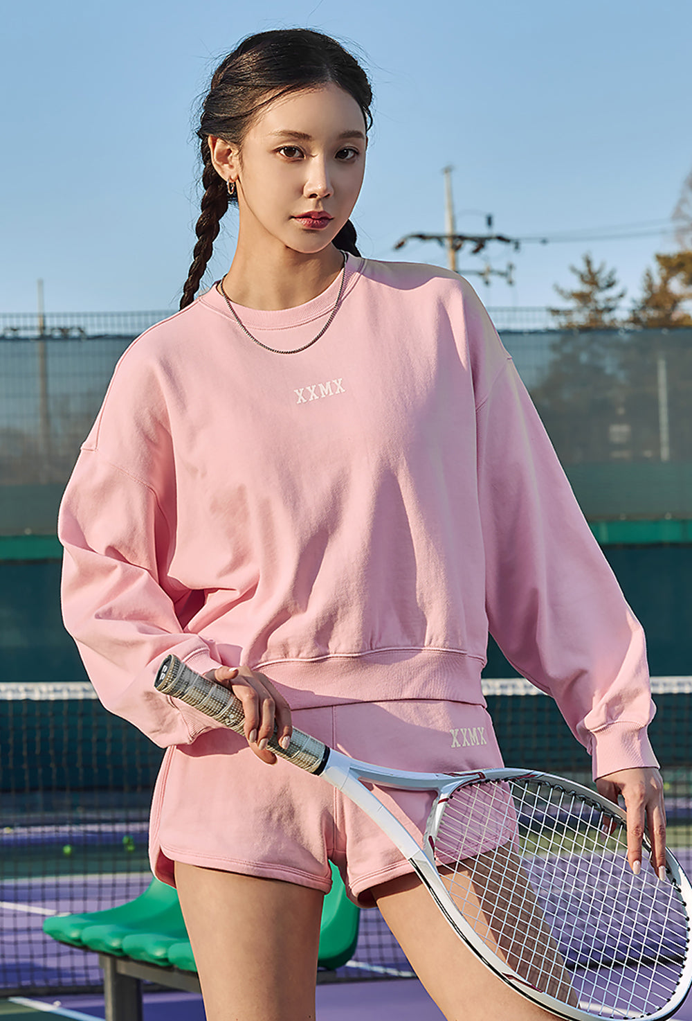 XXMX Daily Cotton Sweatshirt - Sugar Pink