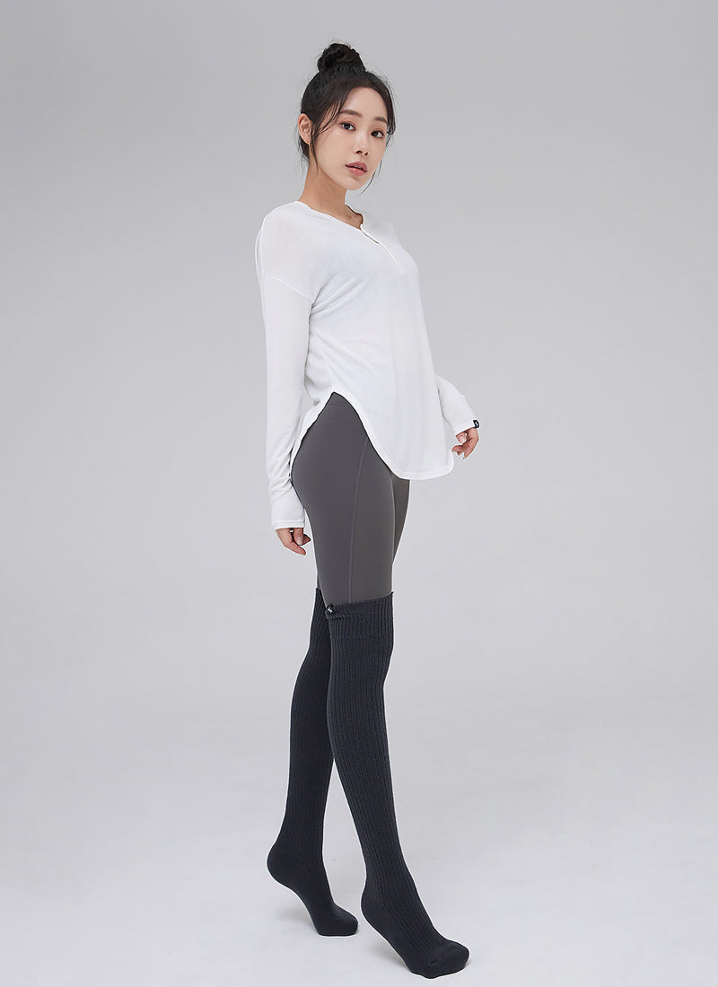 XEXYMIX Ribbed Over the Knee Socks