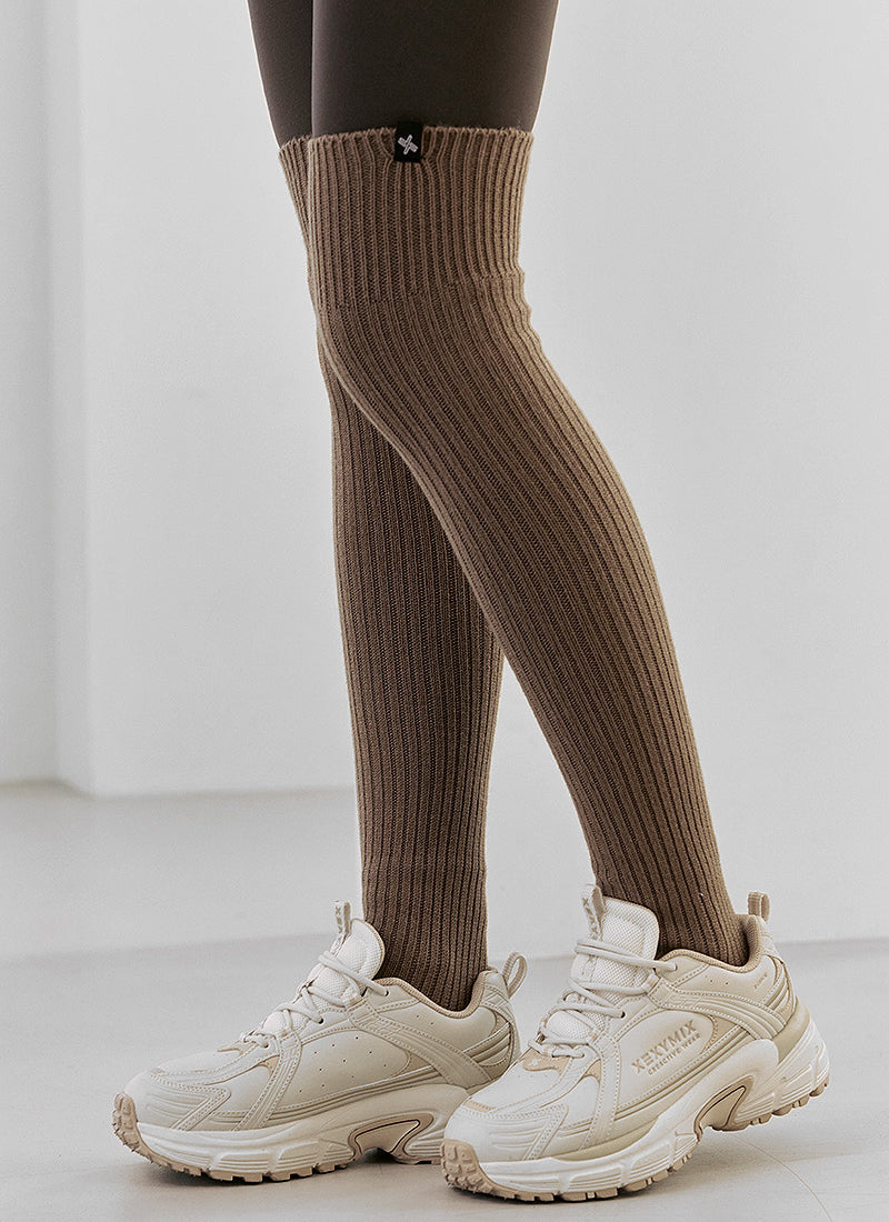 XEXYMIX Ribbed Over the Knee Socks