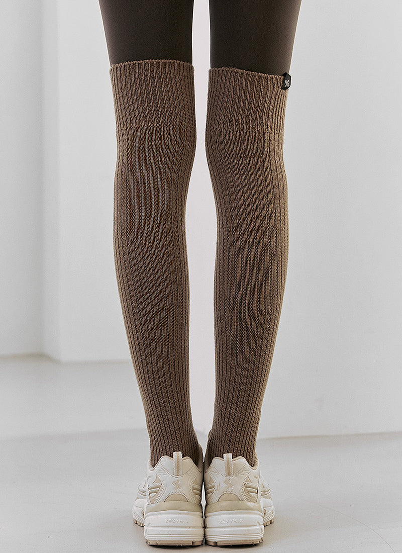 XEXYMIX Ribbed Over the Knee Socks