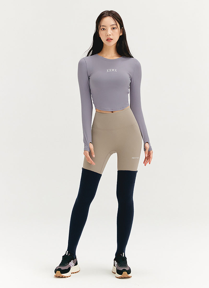 XEXYMIX Ribbed Over the Knee Socks