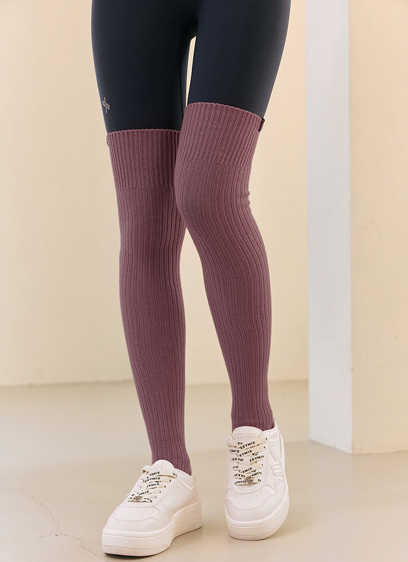 XEXYMIX Ribbed Over the Knee Socks