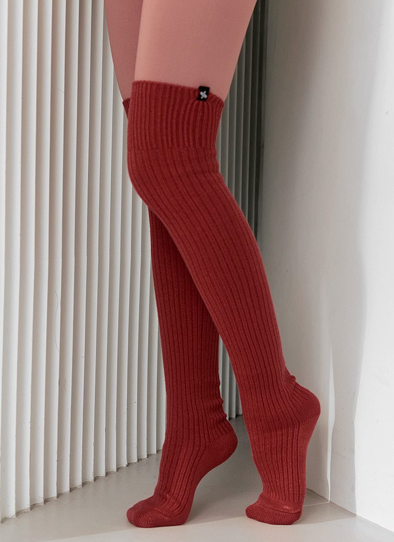 XEXYMIX Ribbed Over the Knee Socks
