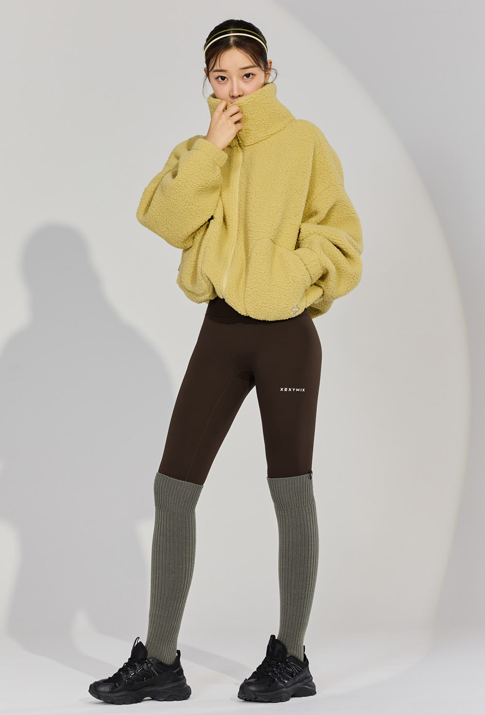XEXYMIX Ribbed Over the Knee Socks