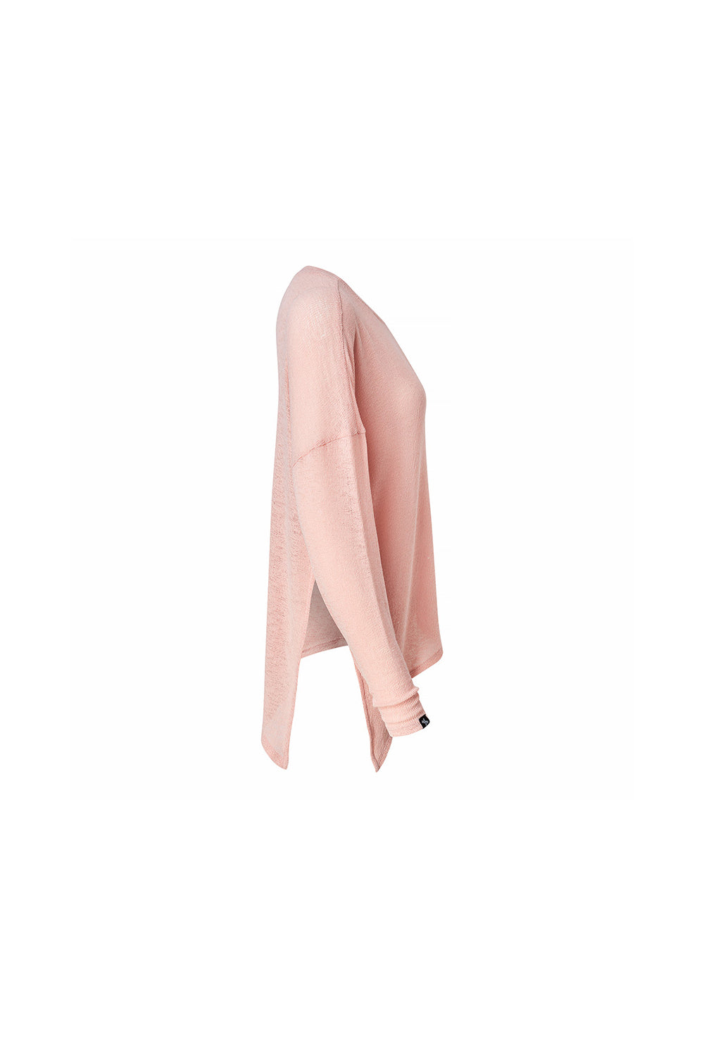 Side Slit Cover Up Long Sleeve - Pink Muffin
