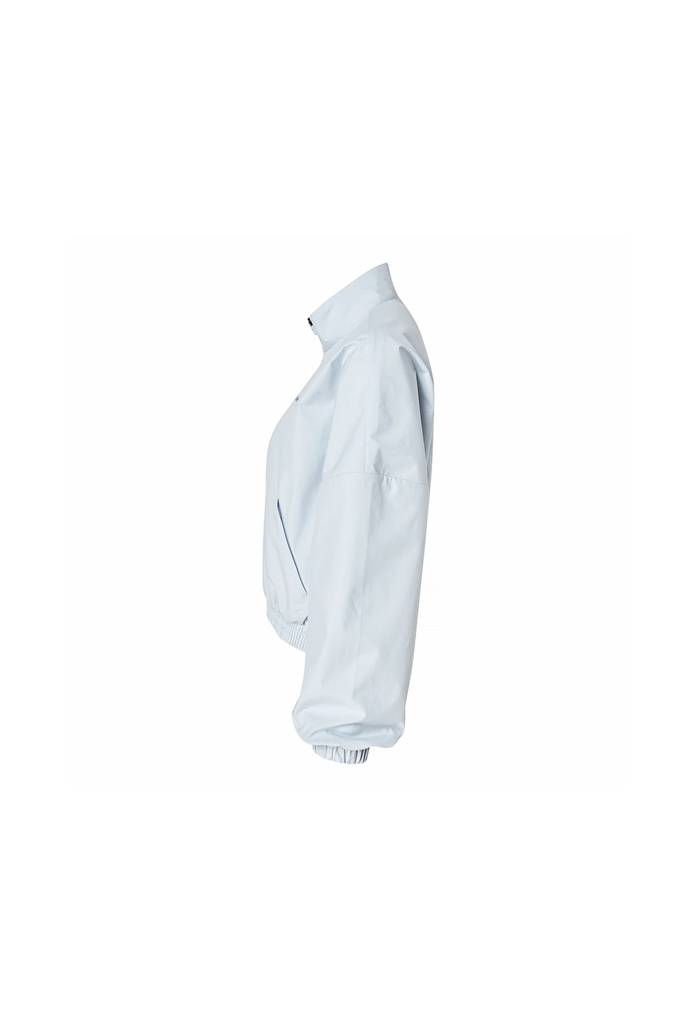 Light Highneck Crop Jumper - Icing Blue