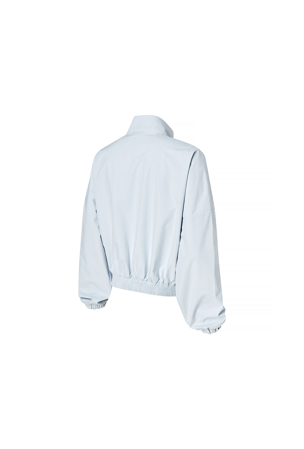 Light Highneck Crop Jumper - Icing Blue