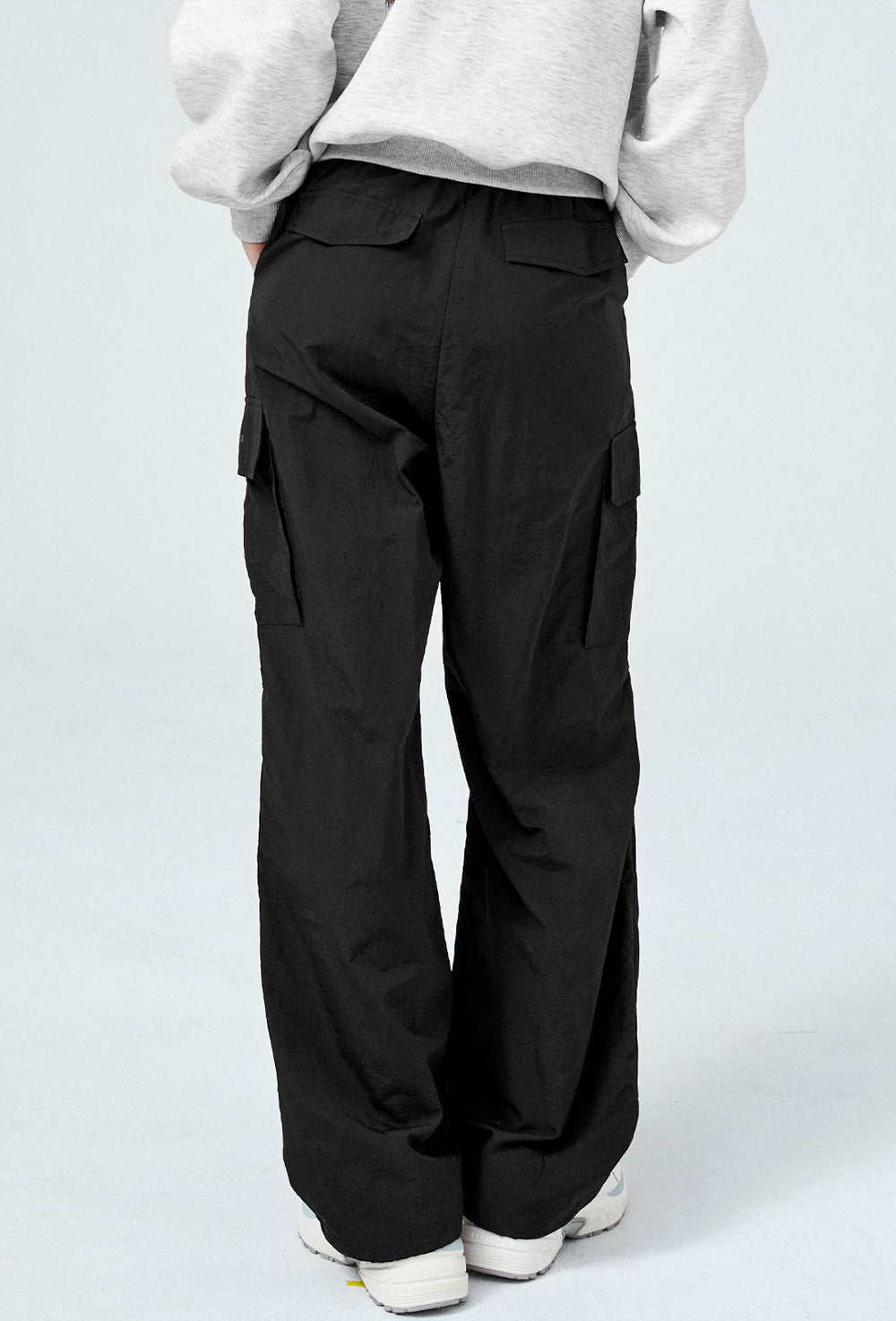 Comfort Utility Wide Pants - Black
