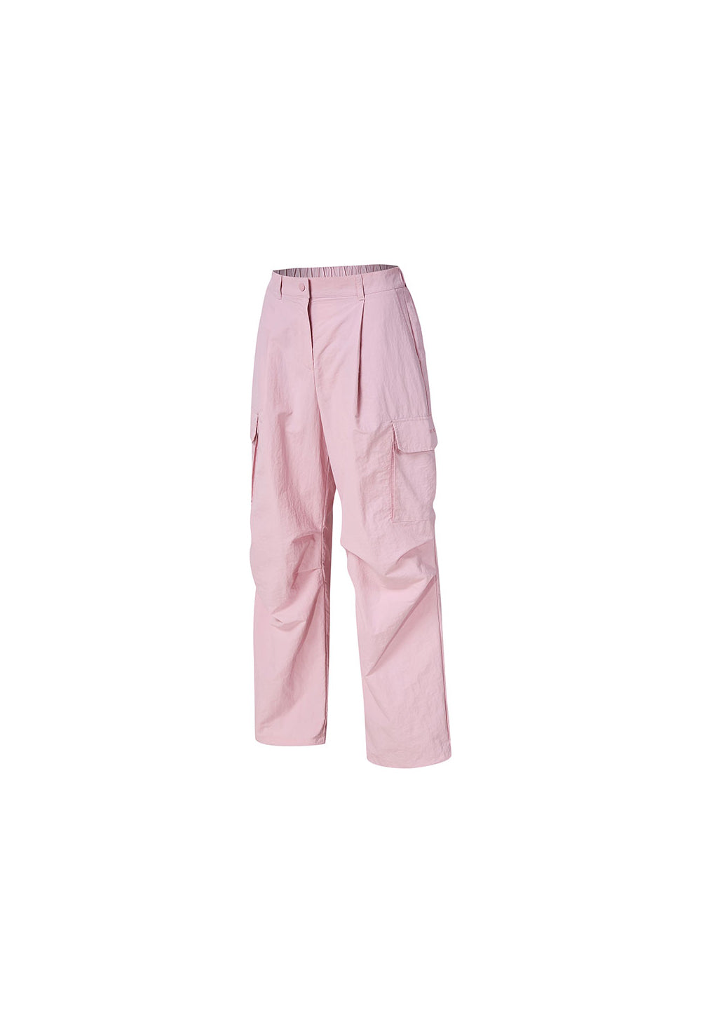 Comfort Utility Wide Pants - Pink Bloom