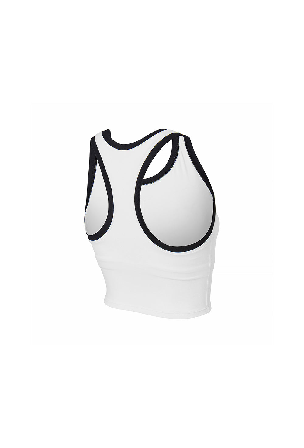 Sporty Logo Color Combination Bra Top - Ivory