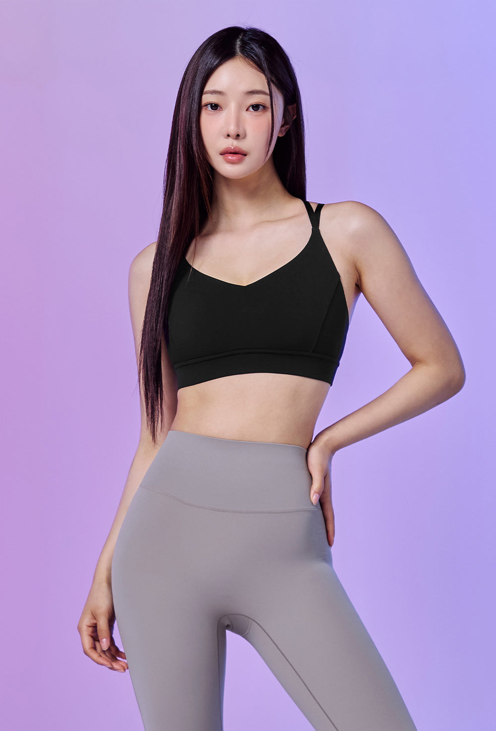 Black Label Signature 360N Two-Way Strap Bra Top - Black