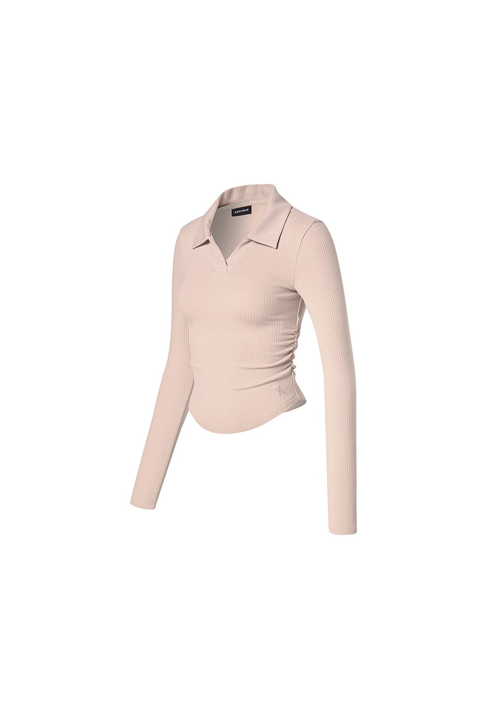 Soft Lip Open Collar Long Sleeve - Baked Pink