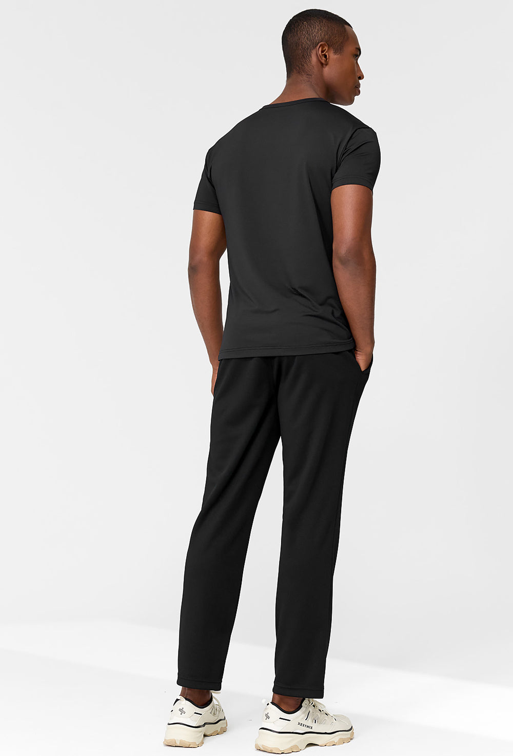 Men's Ice Feather Muscle Fit Short Sleeve - Black