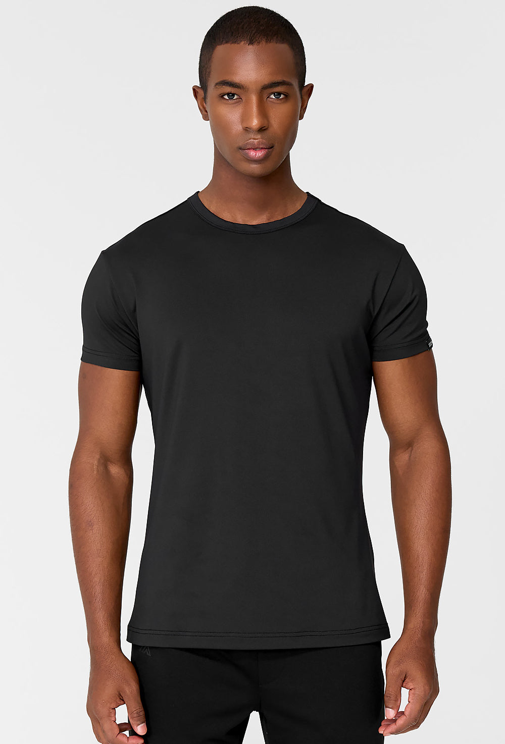 Men's Ice Feather Muscle Fit Short Sleeve - Black