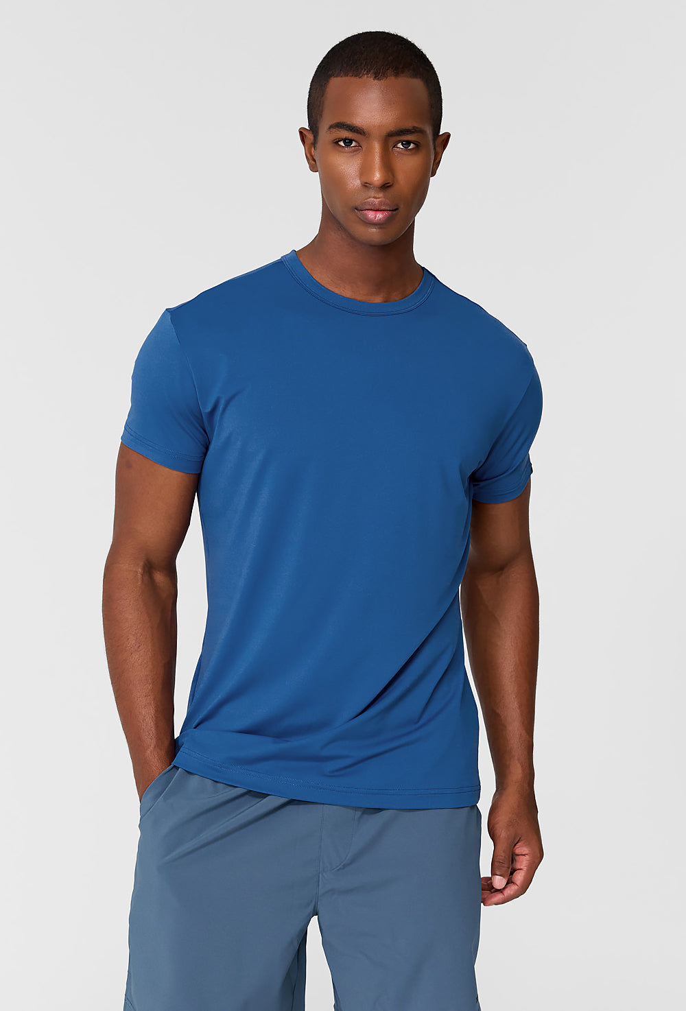 Men's Ice Feather Muscle Fit Short Sleeve - Rivera Blue
