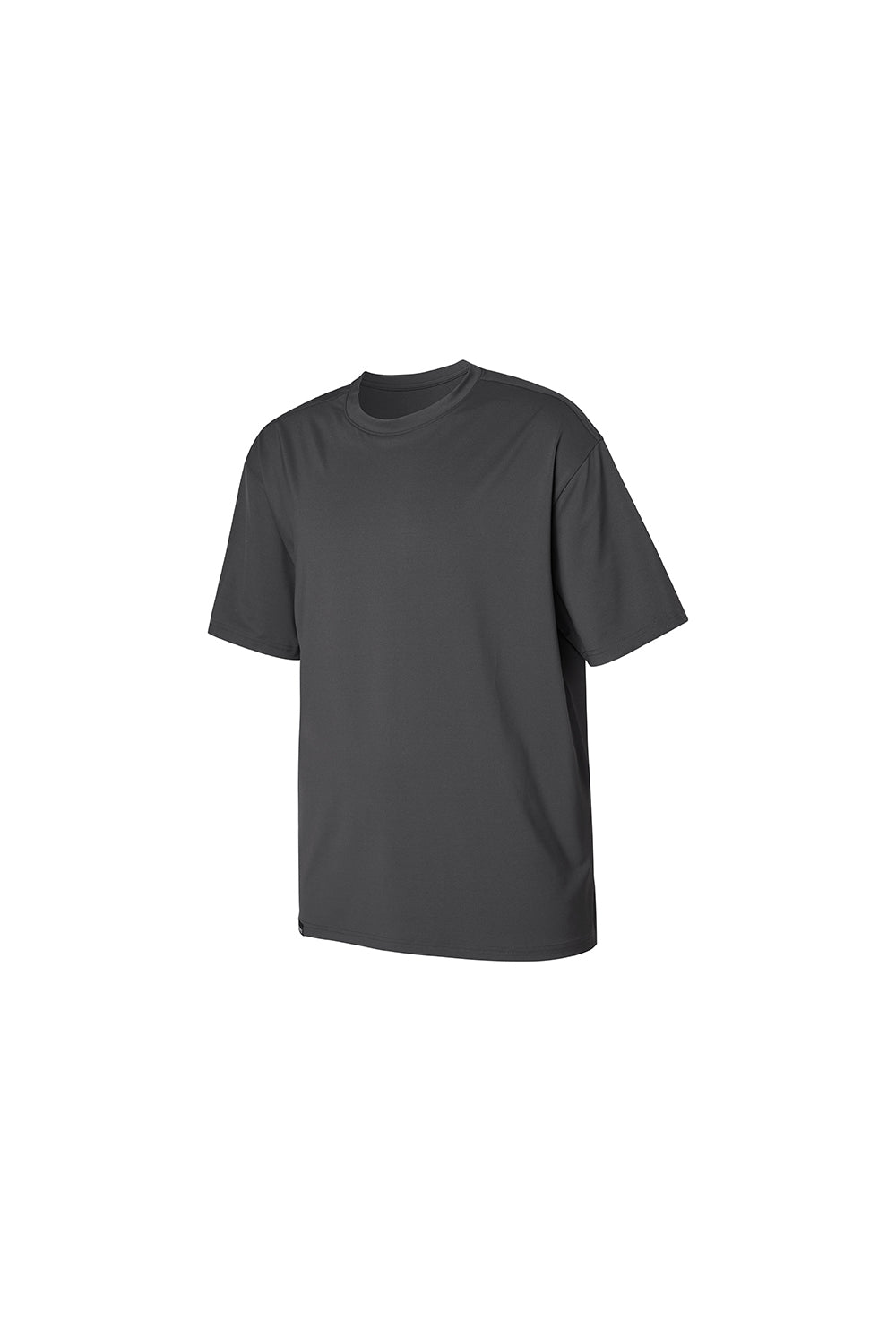 Men Ice Feather Overfit Short Sleeve - Middle Gray