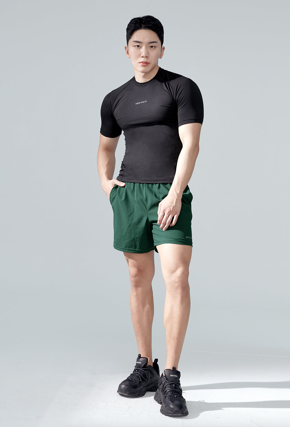 Multiple Action 6 Inch Shorts - Field Green