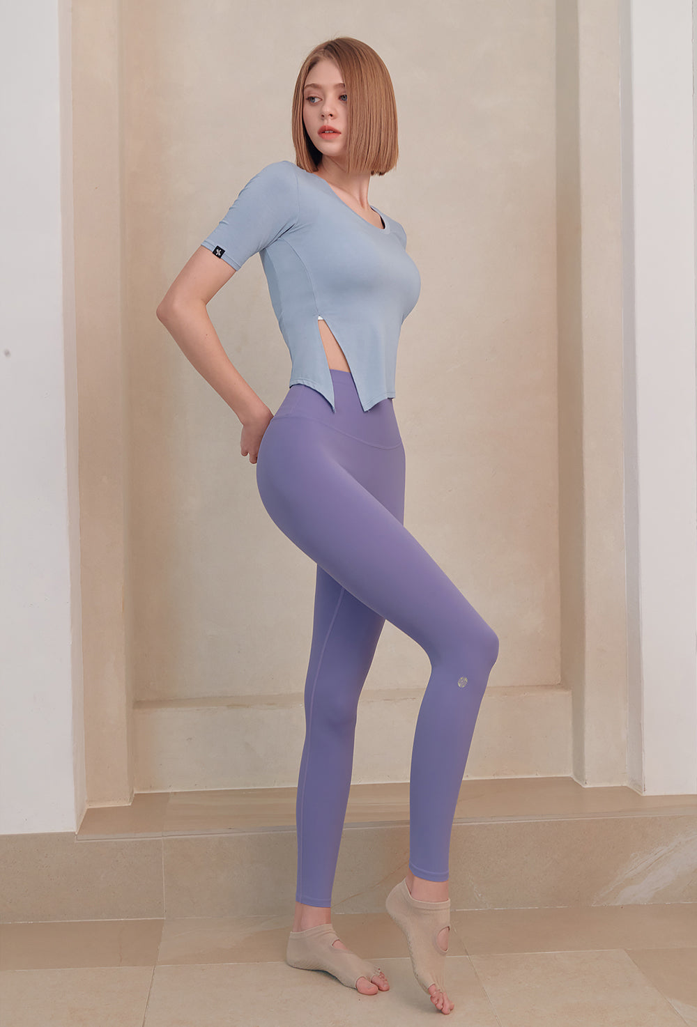Black Label Signature 330N Leggings - Silver Lavender