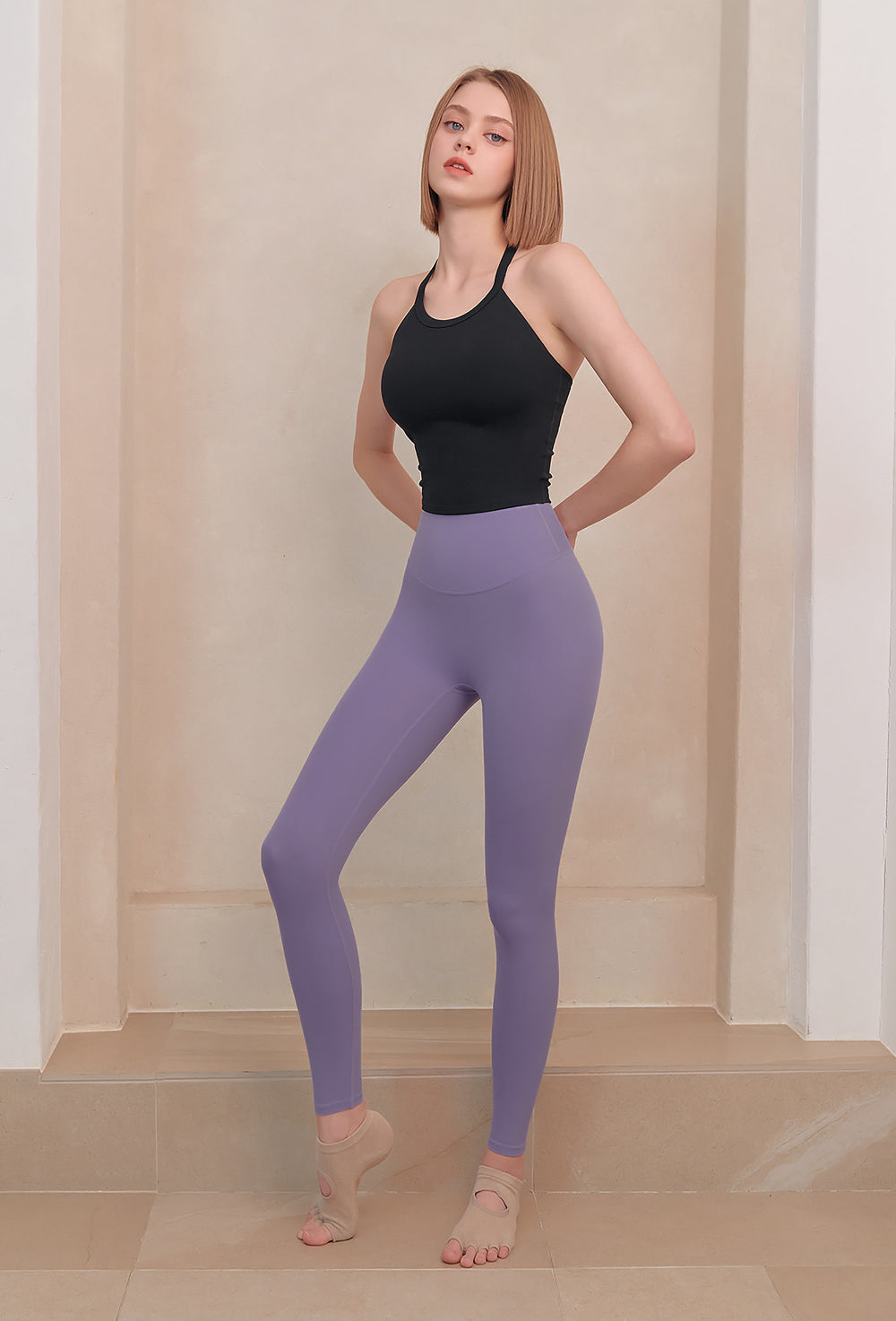 Black Label Signature 330N Leggings - Silver Lavender