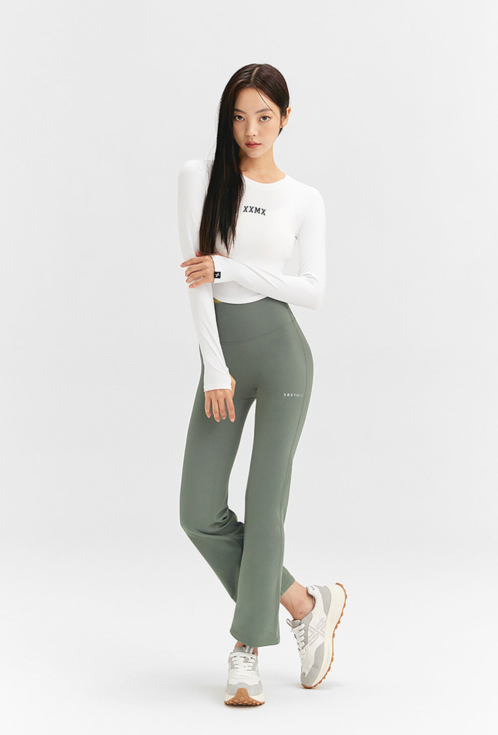 Black Label Signature 360N Napping Boots Cut Pants - Agave Green