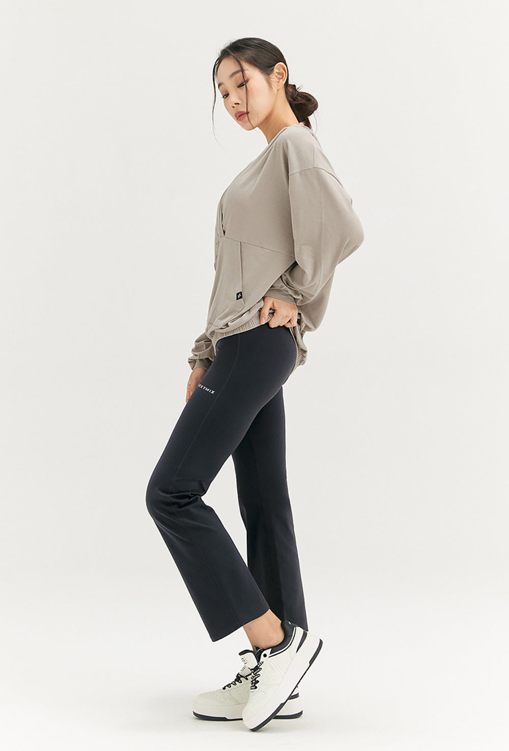 Black Label Signature 360N Napping Boots Cut Pants - Ebony Gray