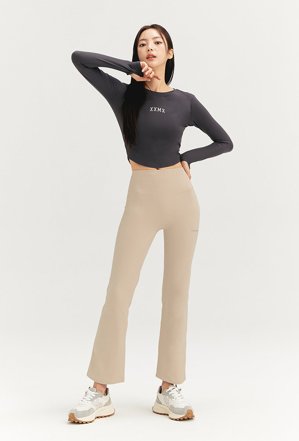 Black Label Signature 360N Napping Boots Cut Pants - Sand Skin