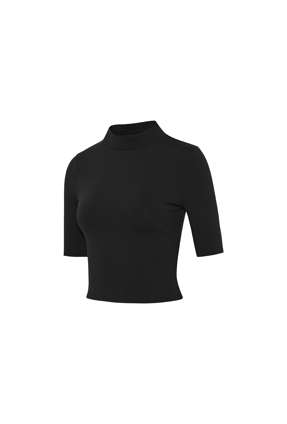 Half neck short sleeve - Black