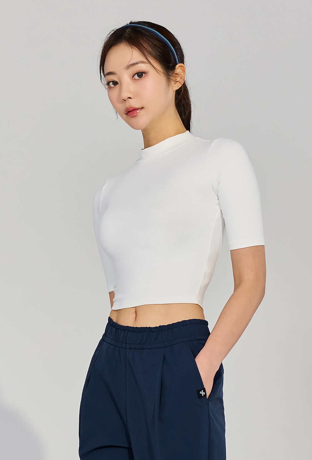 Half neck short sleeve - Pure Ivory