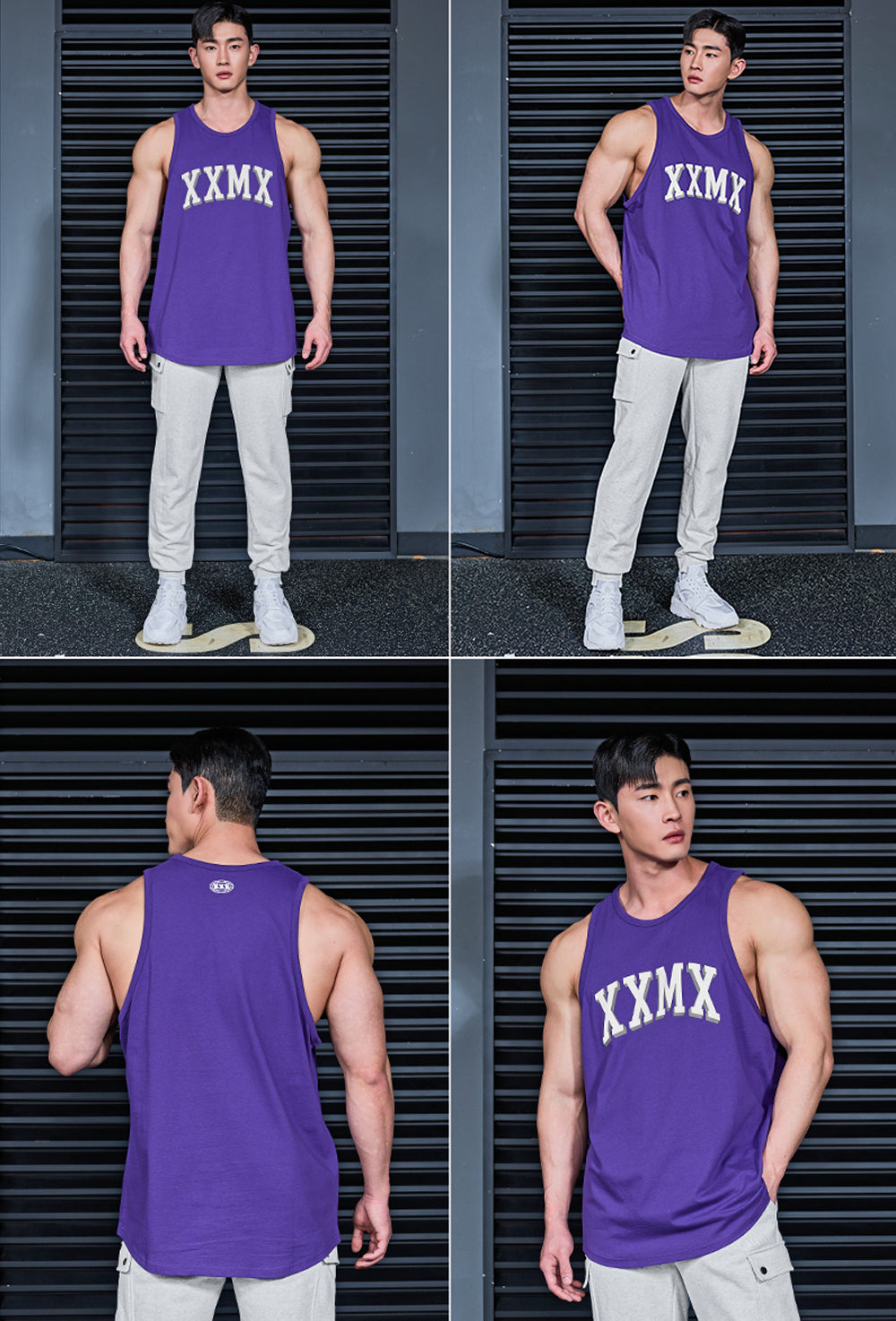 Pure Cotton Arch Logo Sleeveless - Volume Purple