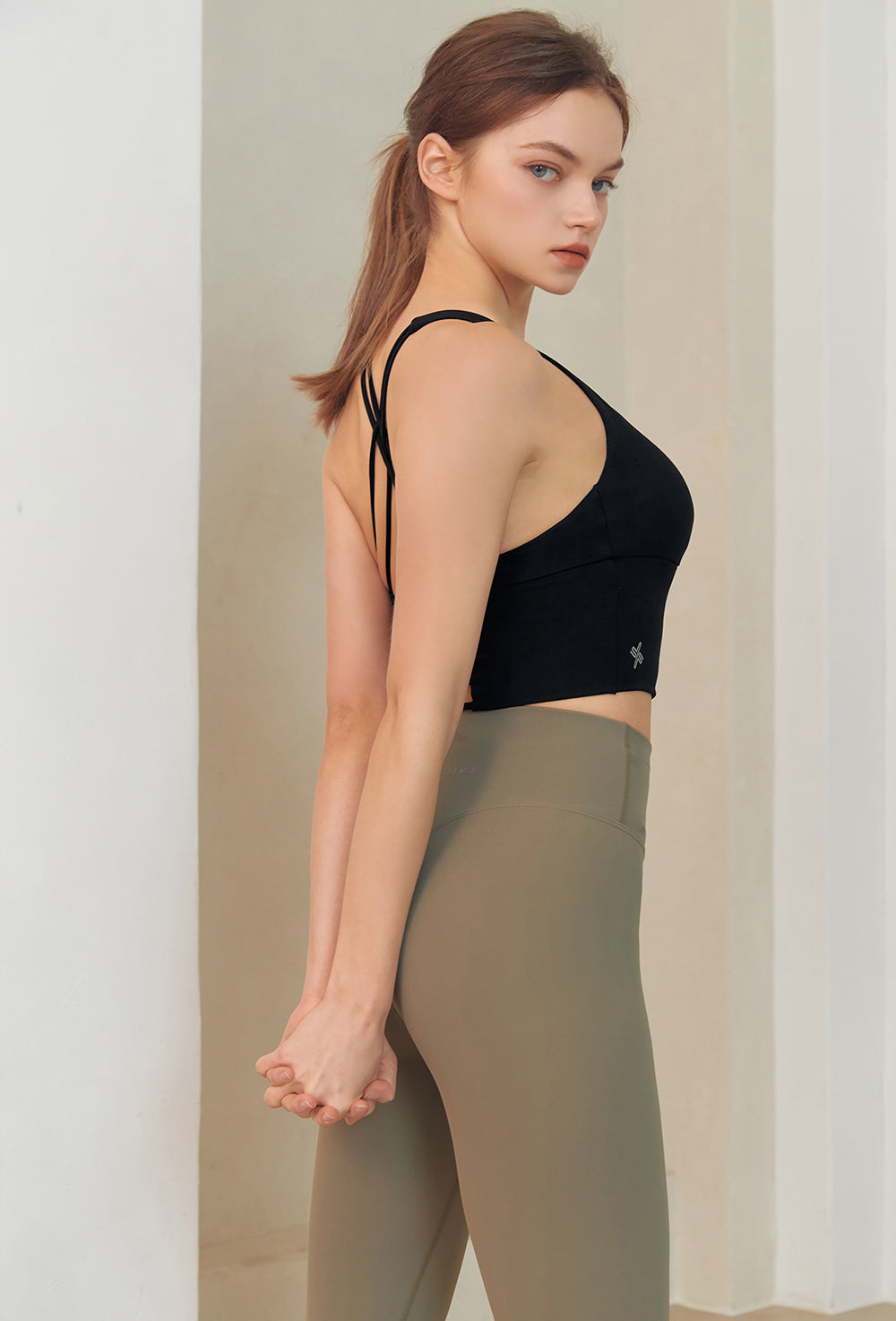 Full Strap Bra Top - Black