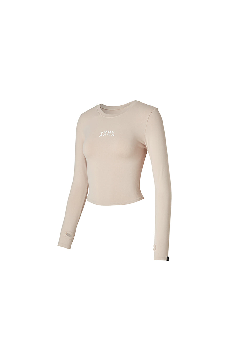 Cotton Like Finger Hole Long Sleeve - Doeskin Beige