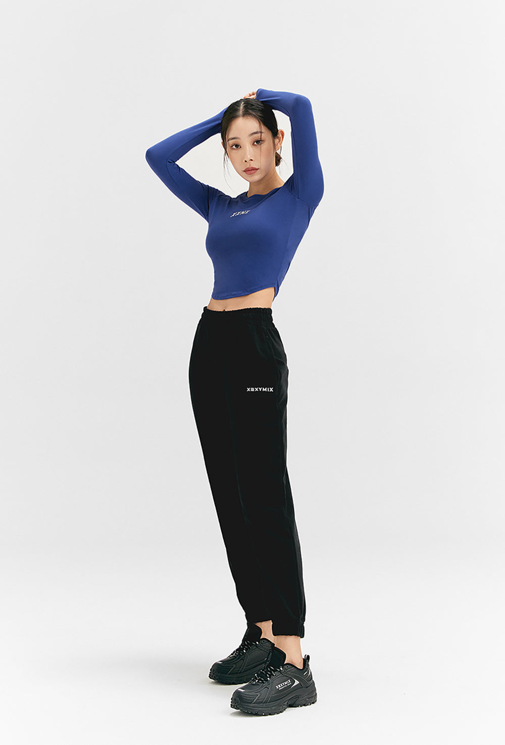 Cotton Like Finger Hole Long Sleeve - Dream Blue