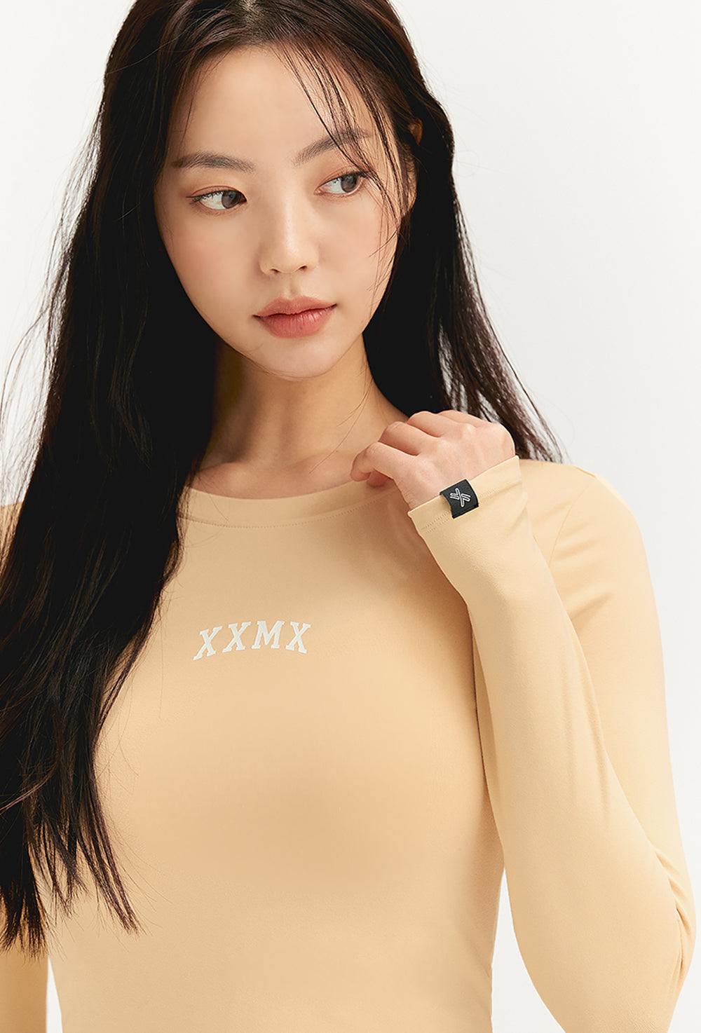 Cotton Like Finger Hole Long Sleeve - Gold Kiwi