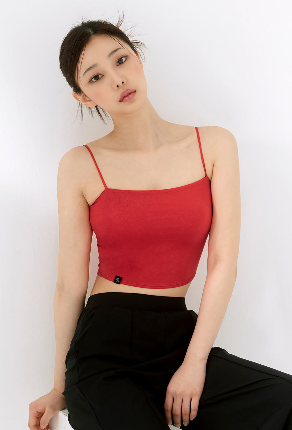 Kelly String Crop Top - Captain Red