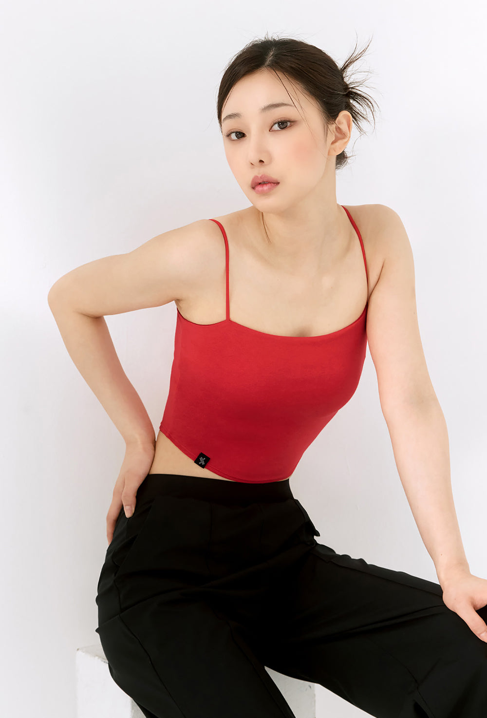 Kelly String Crop Top - Captain Red