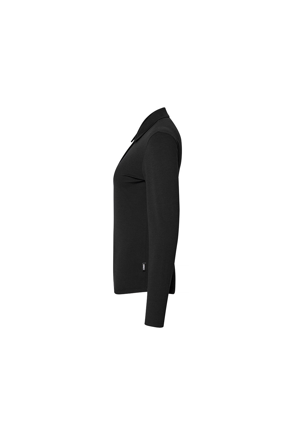 Ecodex Women's Polo Long T-Shirt - Black