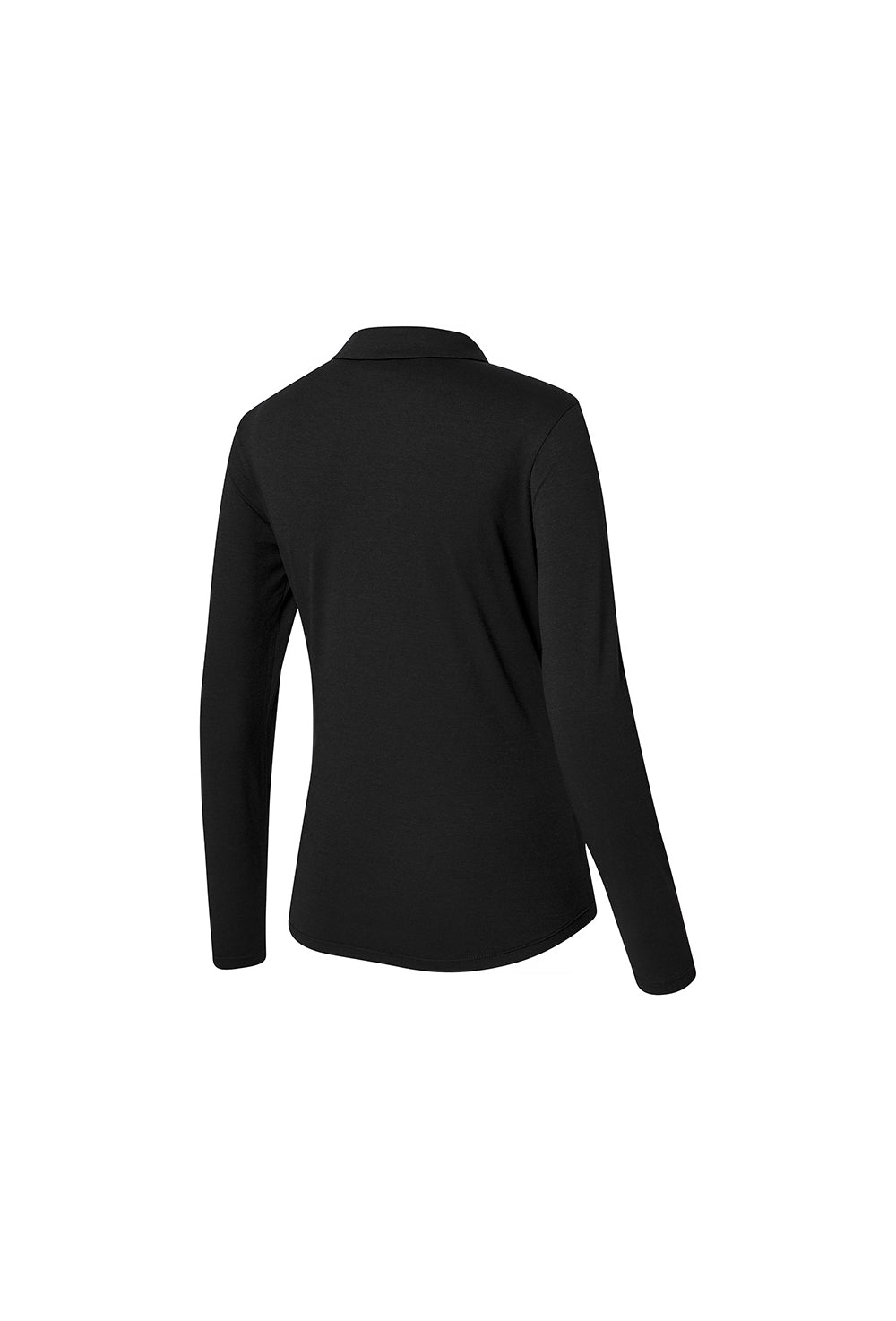 Ecodex Women's Polo Long T-Shirt - Black