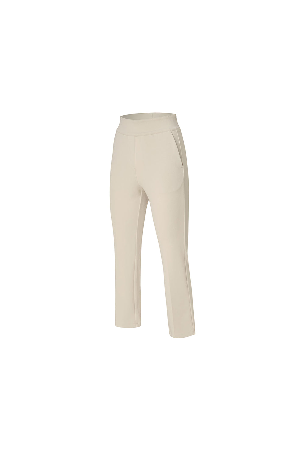 Stretch Banding Boots Cut Slacks - Marong Beige