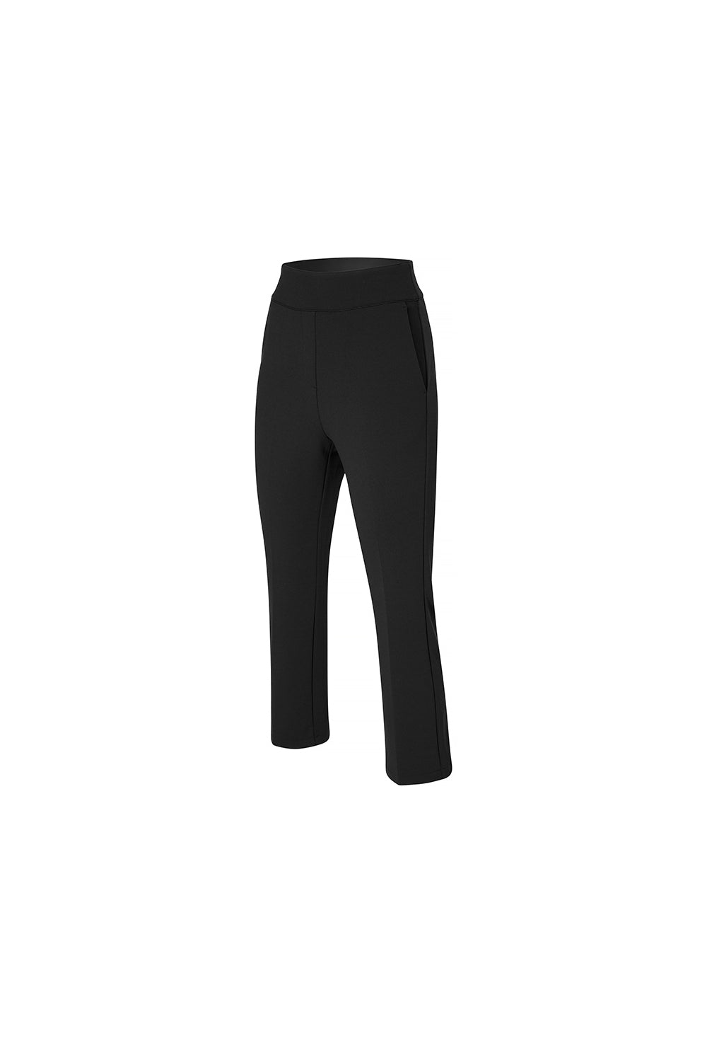 Stretch Banding Napping Bootscut Slacks - Black