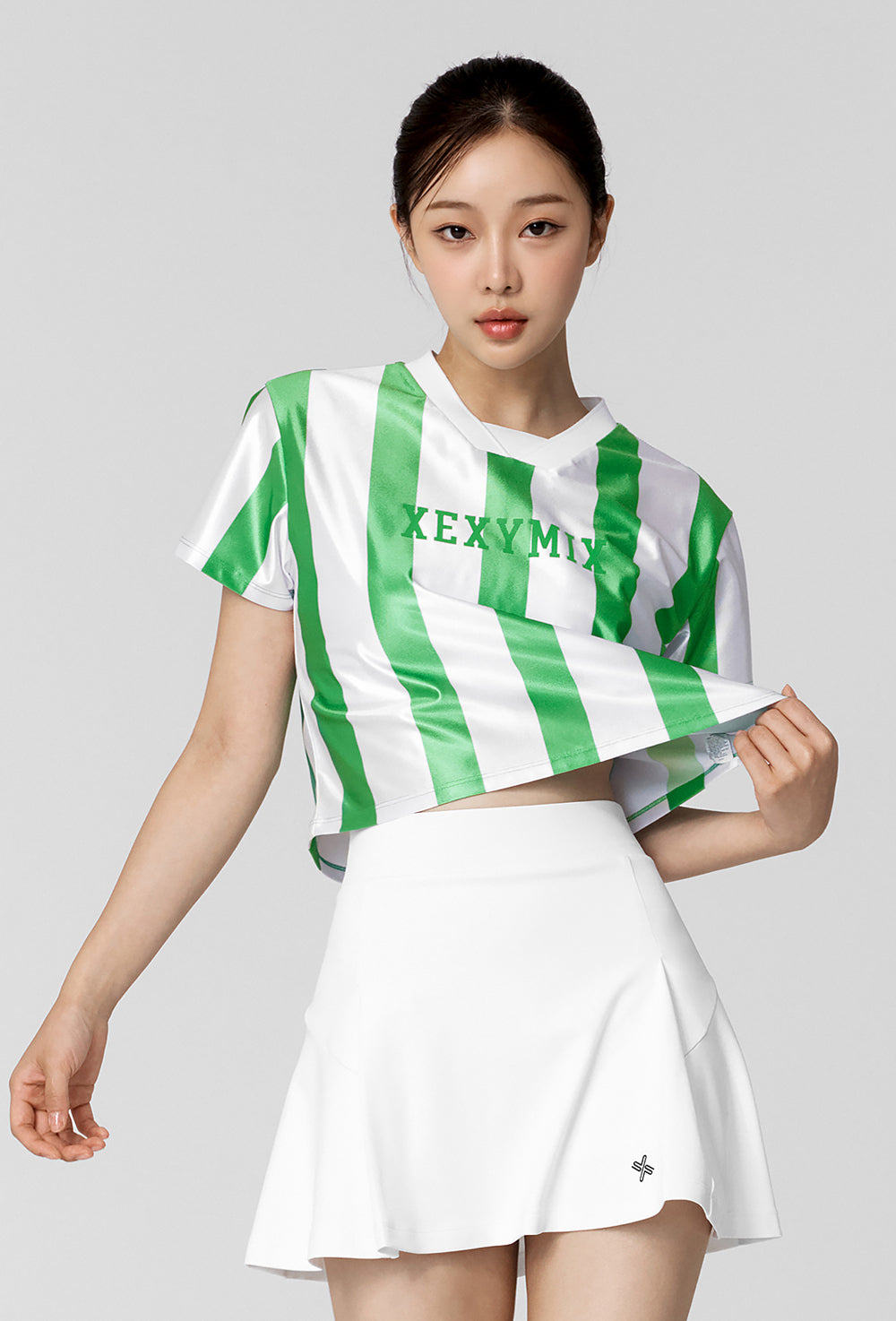 Color Block Jersey Short Sleeve - Clean Green