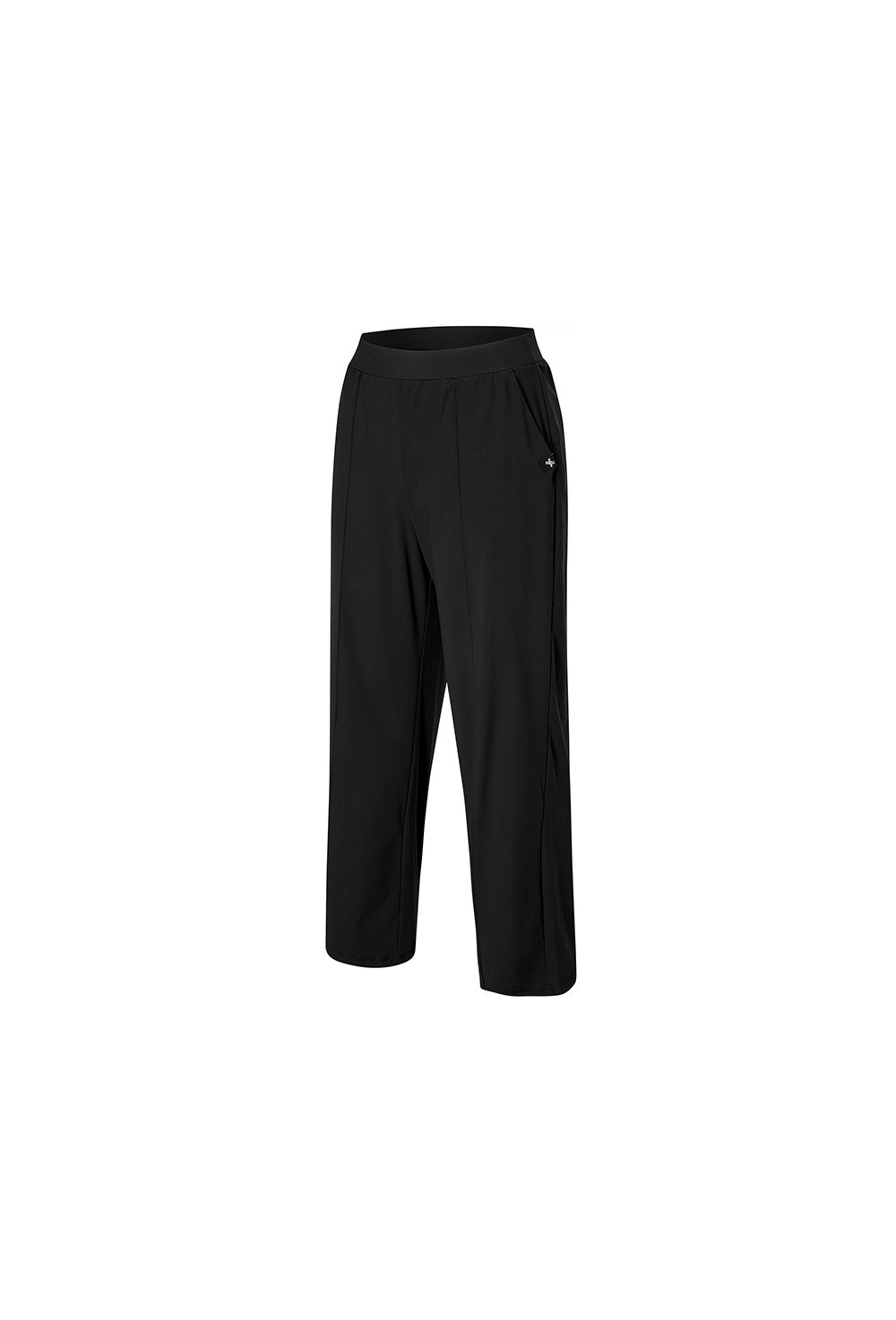 Tricot Pintuck Wide Pants - Black