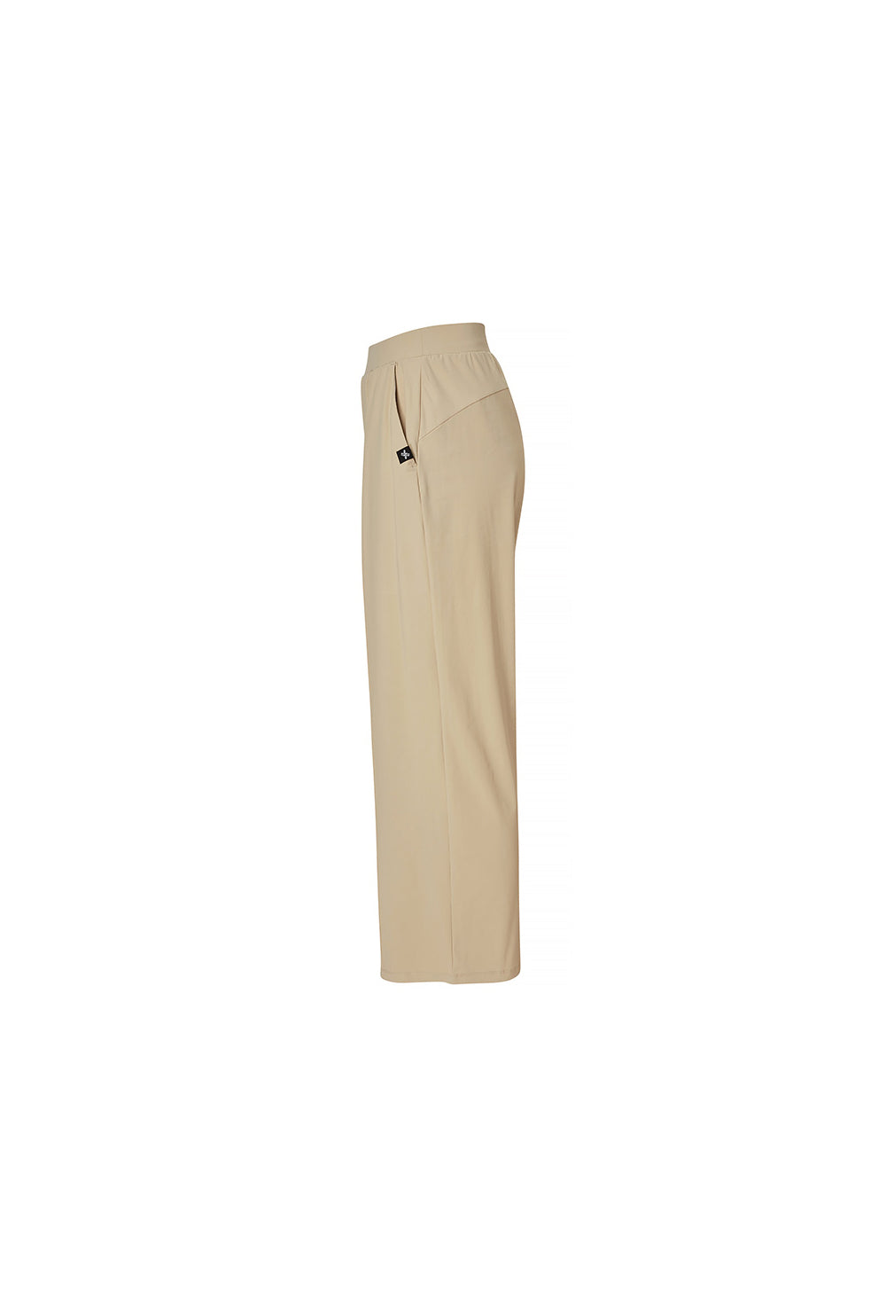 Tricot Pintuck Wide Pants - Toast Almond