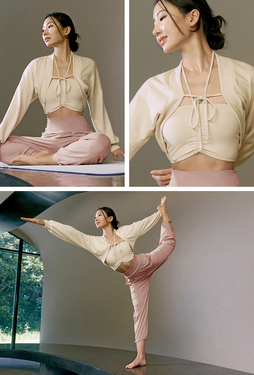 Shirring Body Tie Tube Top - White Swan