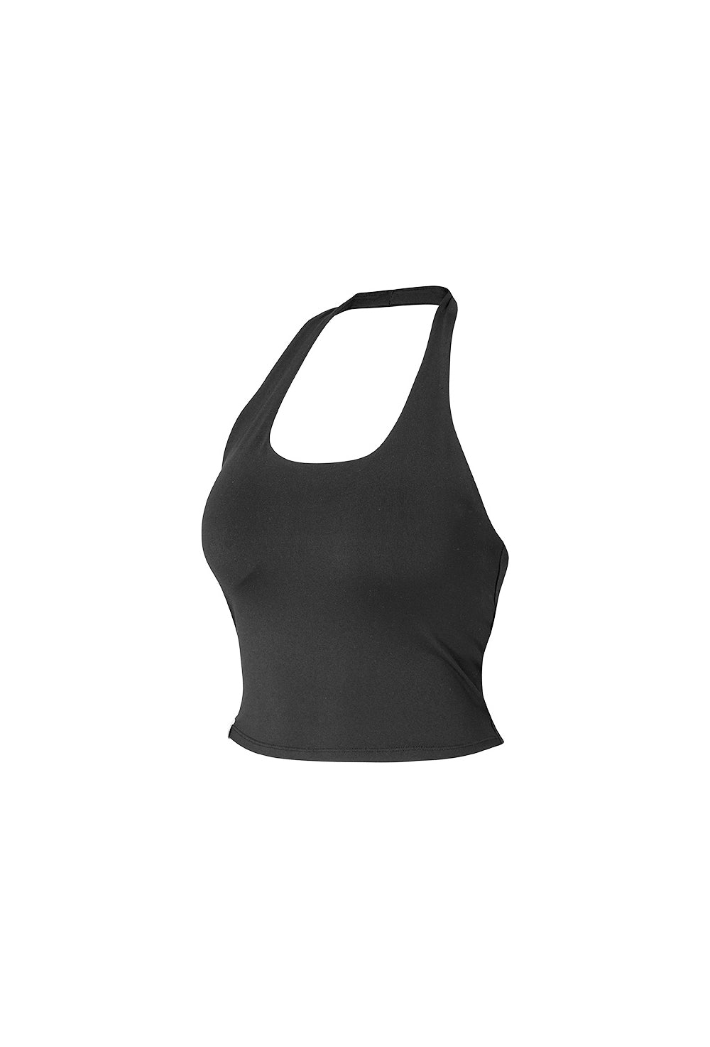 Soft Halter Yoga Top - Black