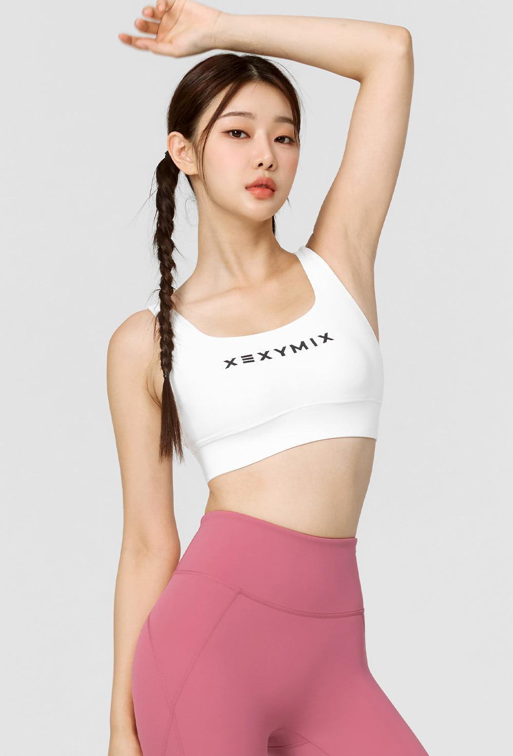Black Label Signature Power Rise Bra Top - Ivory