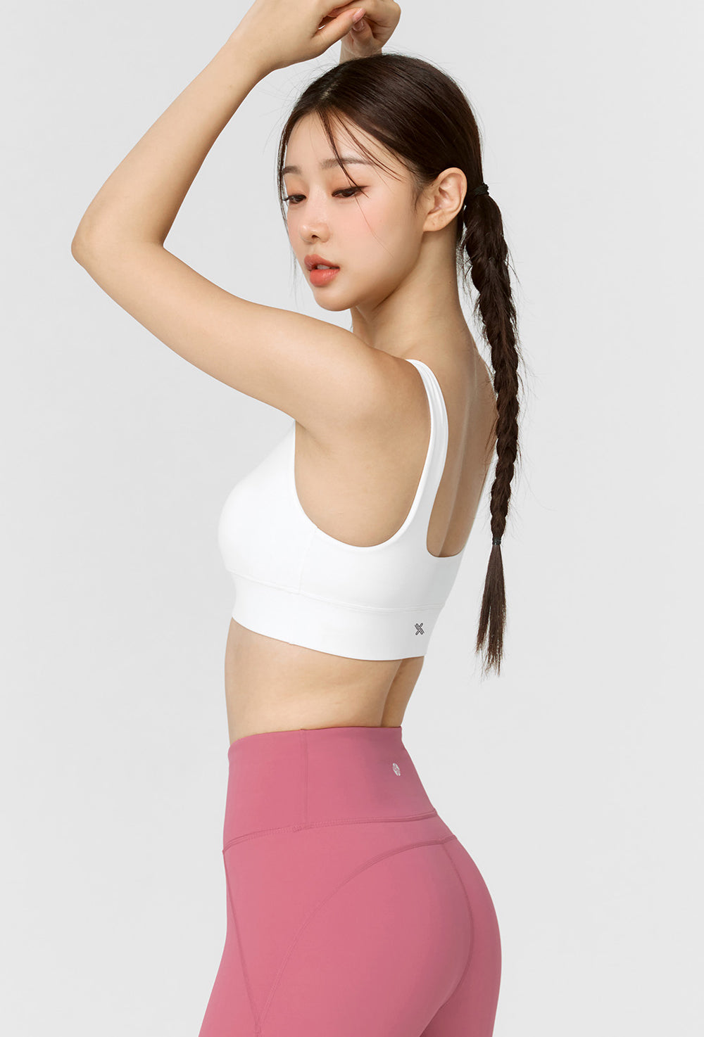 Black Label Signature Power Rise Bra Top - Ivory